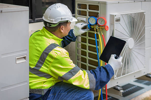 Professional Air Duct Cleaning technician working in Smithfield, KY